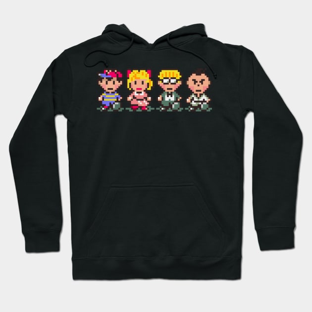 Earthbound Party Member Sprites Hoodie by SpriteGuy95